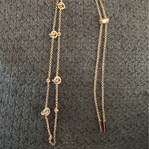 Kendra Scott Rose Gold Love Knot Necklace